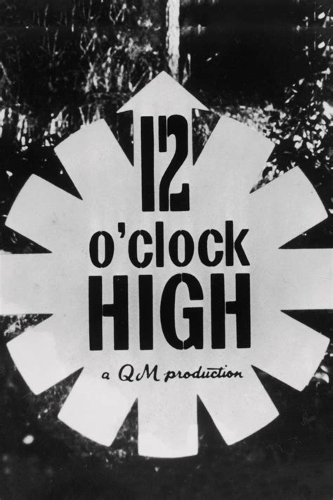 8/10. great war movie. blanche-2 1 June 2006. "Twelve O'Clock High" is an impressive war movie starring Gregory Peck, Dean Jagger, Hugh Marlowe, and Gary Merrill, about a U.S. airborne division set in World War II England. The story begins with Jagger in the late '40s standing on the old division grounds reminiscing. . 