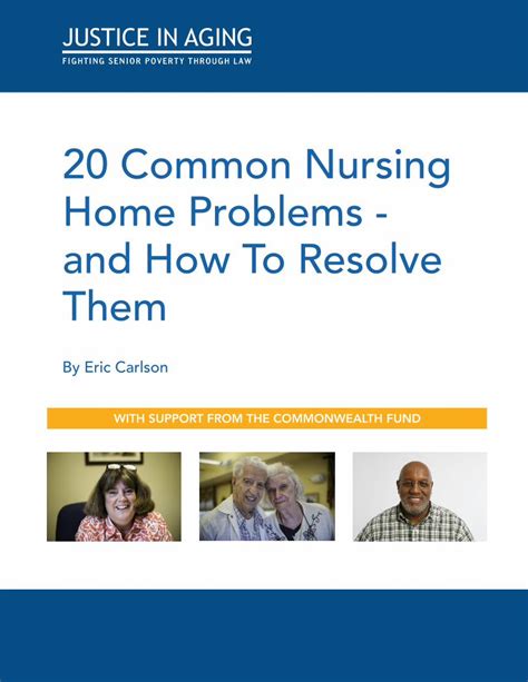 Twenty Common Nursing Home Problems and the Laws …