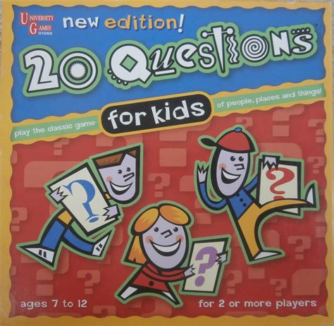 Twenty questions game. University Games | 20 Questions The Original Family Trivia Game of People Places and Things, Perfect Family Game for Teens and Tweens, for 2 to 6 Players Ages 12 and Up. 56. No featured offers available. $20.99 (16 new offers) Ages: 12 years and up. Overall Pick. 
