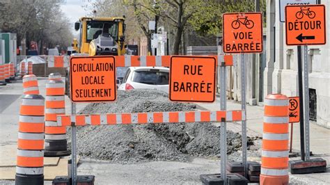 Twenty-two per cent of construction cones in downtown Montreal are ‘useless’: report