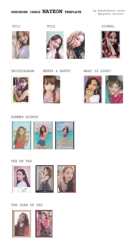 Twice Ring Pop Photocard Template