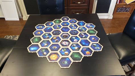 Twilight Modular Hex Game Board with Hex Tiles MDF Etsy
