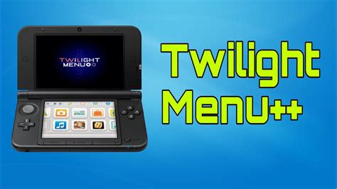 Twilight menu ++ 3ds. README.md. TWiLight Menu++ is an open-source DSi Menu upgrade/replacement for the Nintendo DSi, the Nintendo 3DS, and Nintendo DS flashcards. It can launch Nintendo DS (i), SNES, NES, GameBoy (Color), GameBoy Advance, Sega GameGear/Master System, SG-1000/SC-3000 & Mega Drive/Genesis, Atari 2600/5200/7800/XEGS, MSX, Intellivision, Neo Geo Pocket ... 