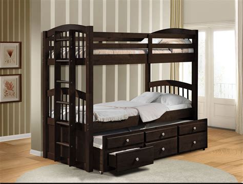 Twin/Twin Bunk Bed W/4 Drawers & 3 Compartments