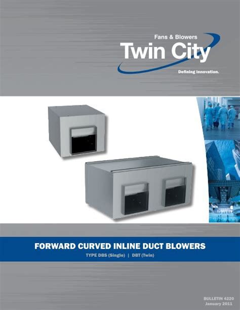 Twin City Fan DBS Series Forward Curved Inline Duct Blowers ...