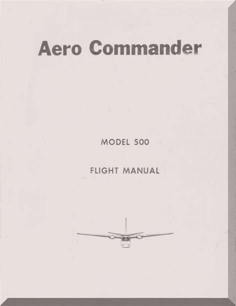 Twin commander 500 series flight manual. - I have life by alison botha.
