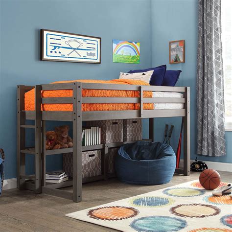 Twin loft bed walmart. Product details. The DHP Jett Junior Twin Metal Loft Bed is the perfect space-saving solution for your home. This loft bed is versatile and multifunctional with an under-bed area that can be used to create a playroom or a study area for your child. The frame is made out of sturdy metal, which makes it durable and solid through years of use. 