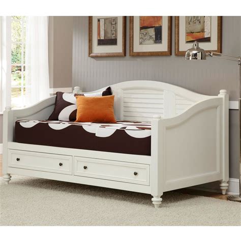 Twin size daybed. Buying a new daybed can be expensive, but you can build one for under $300. Here's how to build a daybed using a standard twin-size mattress measuring 38 inches by 75 inches and wood stain to make less expensive softwood look similar to hardwood. A water-based polyurethane coating protects the wood. 