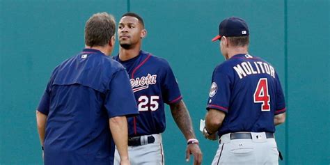 Twins’ Byron Buxton bruised but nothing broken after painful plunking