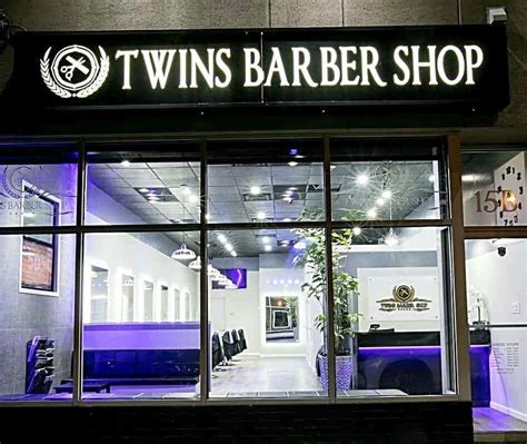 Twins barber shop. 