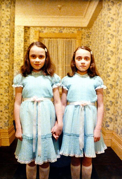Twins from the shining. Warner Bros. One of the indelible, creepy images of “The Shining” is the Grady twins, the two ghost girls that young Danny Torrance runs into in the halls of the Overlook Hotel. In the book ... 