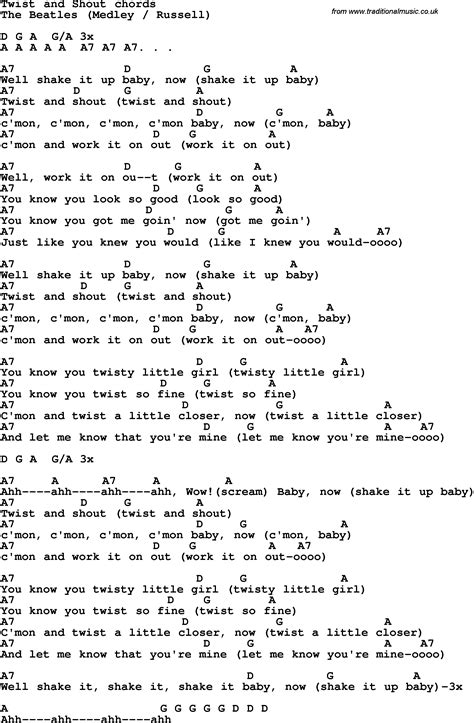 Twist and shout lyrics. 23 Sept 2021 ... Comments16 · Mary Chapin Carpenter - Down at the Twist and Shout (live 1991) · I Feel Lucky - Lyrics · The Animals House Of The Rising Sun +&n... 