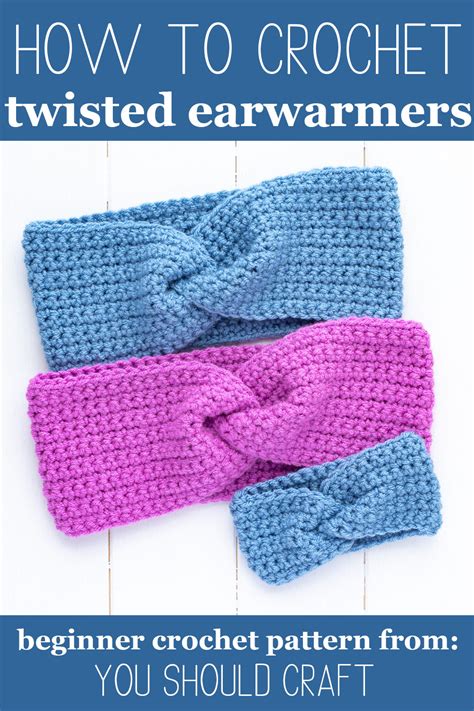 Twisted Ear Warmer Free Crochet Pattern and Video Tutorial You