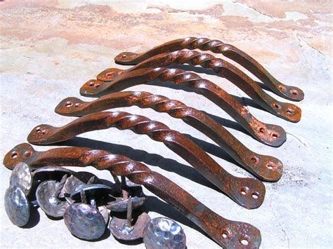 Twisted Iron Drawer Pull - Etsy