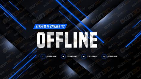 Twitch Offline Banner Template Stream Design Elements
