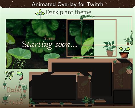 Twitch Plant Overlay - Etsy Singapore