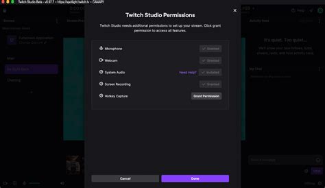 Twitch Studio Audio Overview