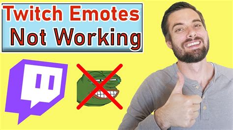 Twitch emotes not working
