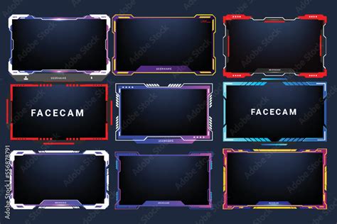 Twitch stream overlay package including facecam overlay set, …