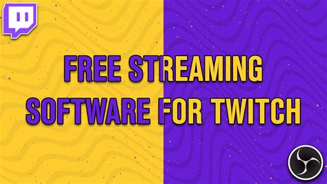 Twitch streaming software. OBS (Open Broadcaster Software) is free and open source software for video recording and live streaming. Stream to Twitch, YouTube and many other providers or record your own videos with high quality H264 / AAC encoding. 