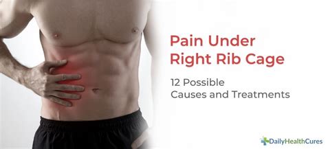 Kidney problems. Pain under the right rib cage may also 