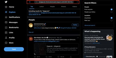 Twitter advanced search page.  With its advanced technology, user-friendly in...