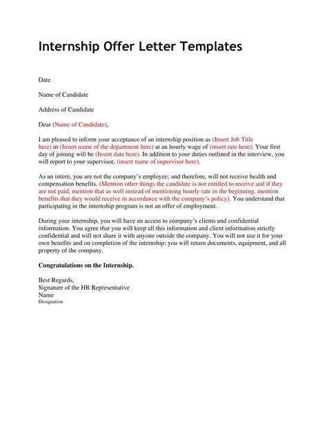 Twitter intern return offer.  This letter outlines the terms and conditions ...