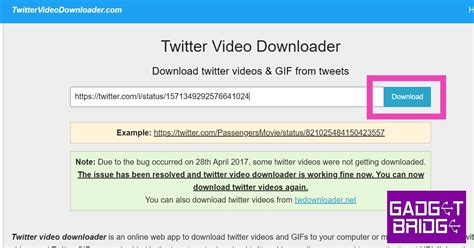 Once you find a video on Twitter that you want to download, copy the link to the tweet that contains the video. If you're on a browser, you can copy the URL right out of the browser's address bar ...
