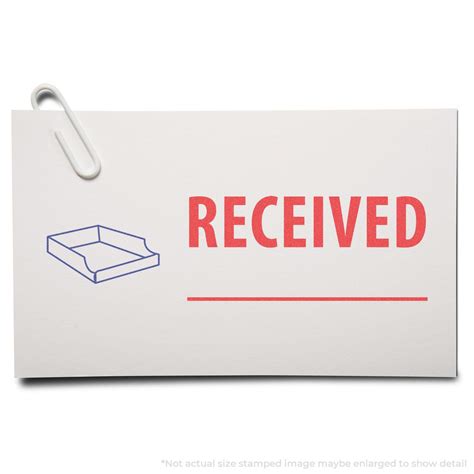Two Color Received Stamp