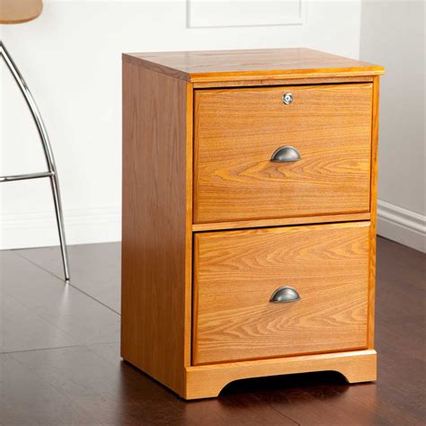 Two Drawer Wood File Cabinets