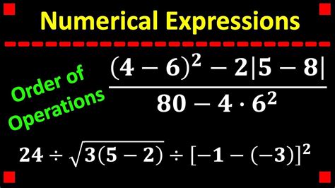 Two Examples of Numerical Expressions YouTube