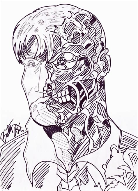 Two Face Coloring Pages