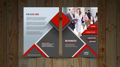 Two Fold Brochure Design Tutorial YouTube