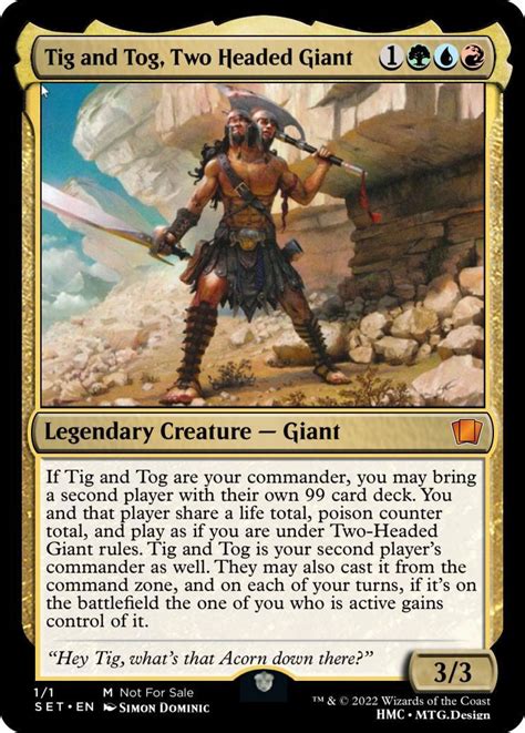Two Headed Giant Rules Commander