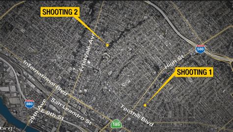 Two Oakland shootings 1 mile away from each other reported 15 minutes apart