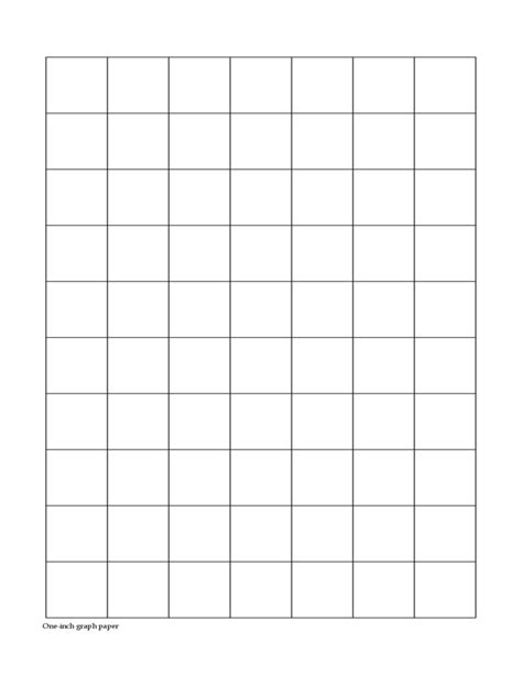 Two Pages 1 Inch Graph Paper Form Free Download