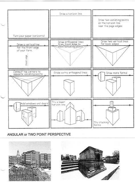 Two Point Perspective Drawing Tutorial Pdf