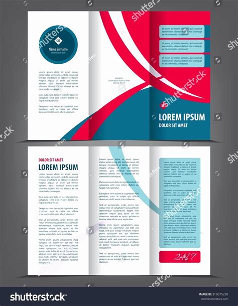 Two Sided Brochure Template Arts Arts