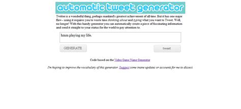 Two Sites that Generate Tweets on your Behalf Techerator