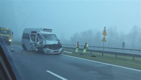 Two Ukrainians injured in Poland minibus accident