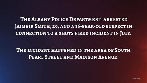 Two arrested in connection to shots fired incident in Albany