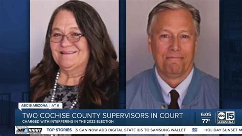 Two county officials in Arizona plead not guilty to charges for delaying 2022 election certification