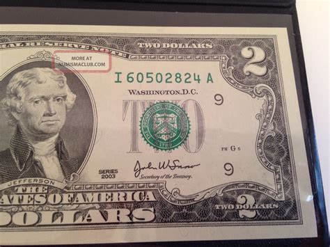 Two dollar bill 2003 worth. Apr 23, 2024 · By Gerardo Pons • Published April 23, 2024 • Updated on April 26, 2024 at 10:25 pm. According to the Bureau of Engraving and Printing, 6.4 million $1 dollar bills were printed with a mistake ... 