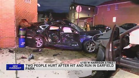 Two injured, car hits church in hit-and-run incident late Wednesday night on city's West Side