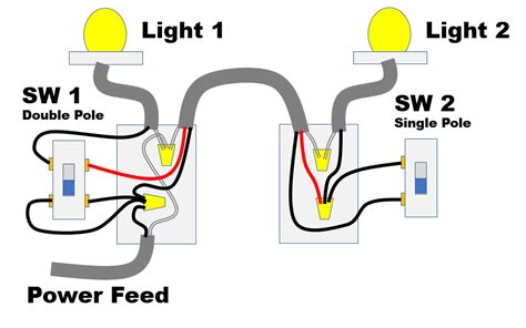 Two light switches connected together.  A two-wire cable only has a hot wire and...