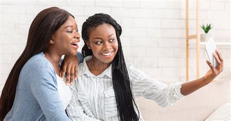 Two naked black girls selfie. .  ...