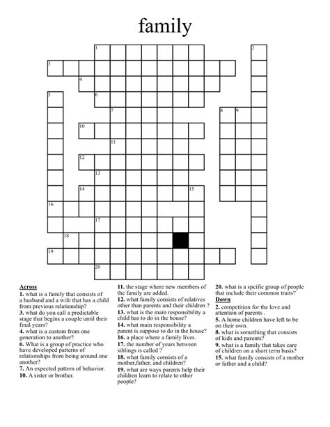 Two of the unser family crossword clue. Find the latest crossword clues from New York Times Crosswords, LA Times Crosswords and many more. Enter Given Clue. Number of Letters (Optional) ... Two of the Unser family 3% 6 CORVID: Any of the crow family 3% 13 DADDYLONGLEGS: Harvestman – giant of the family? 3% ... 