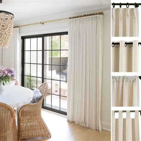 Two page curtains. Linen Curtains - The Acclaimed Classic Fabric Curtain. Linen curtains, the celebrated classic in window treatments, are cherished for their timeless elegance and practicality. Linen is crafted from natural fibres and strikes a delicate balance -- neither too heavy nor too thick. Its unique hollow core enables seamless airflow and moisture ... 