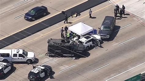 Two people injured in LA freeway shooting