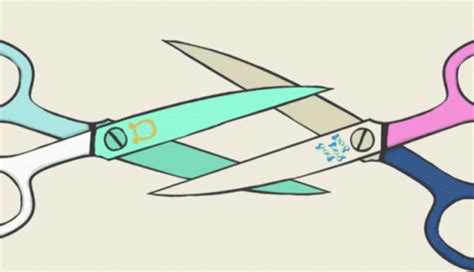 Two scissors cutting each other.  Discover and Share the best GIFs on Te...